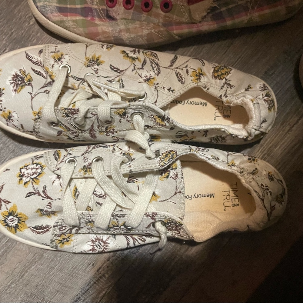 NWOT time n tru slip on tennis shoes